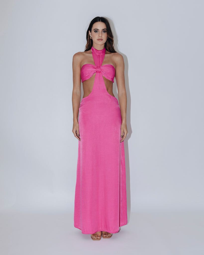 Vestido longo Gaia Pink