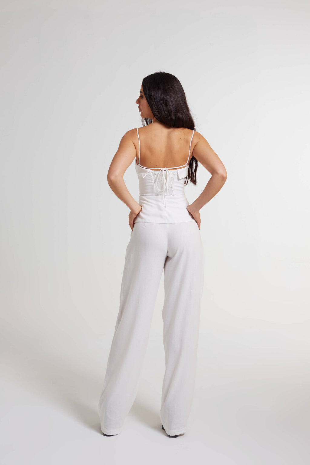 Top de linho Afogatto off white
