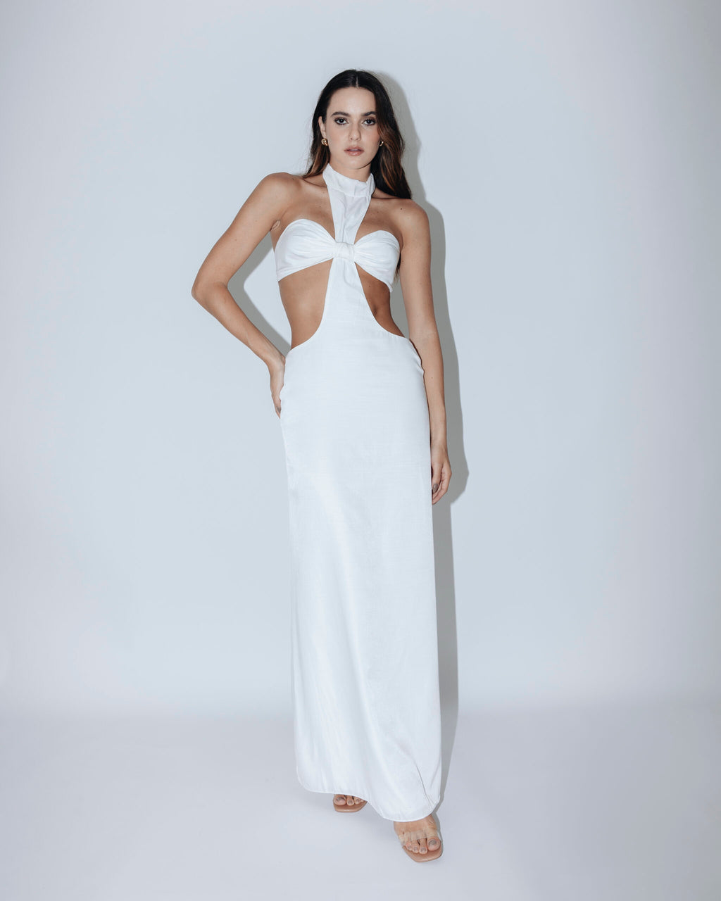 Vestido longo Gaia White