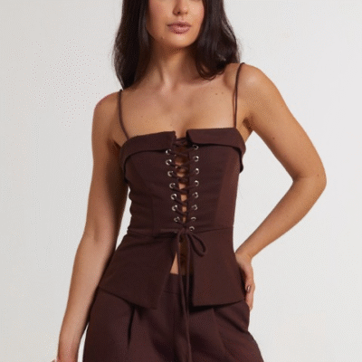 Calça de linho Machiatto brown