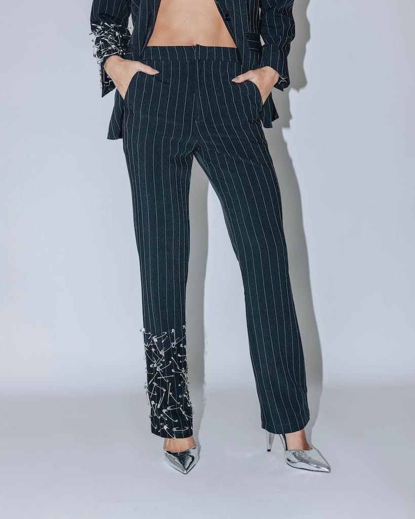 Calça Wanda alfinetes