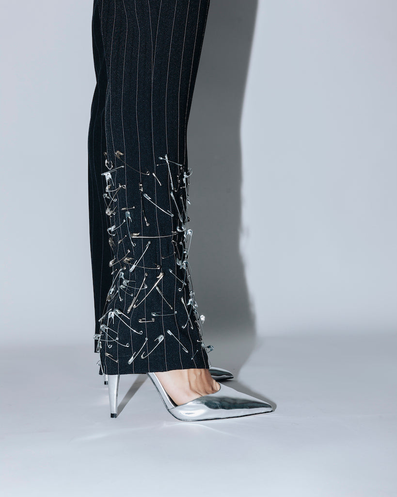 Calça Wanda alfinetes